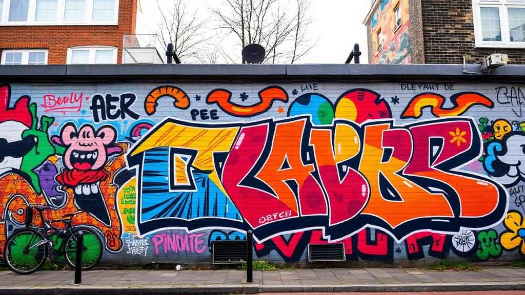 Calle con arte urbano y color en Christiania, Copenhague