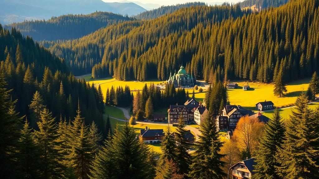 Paisaje típico de la Selva Negra en Alemania