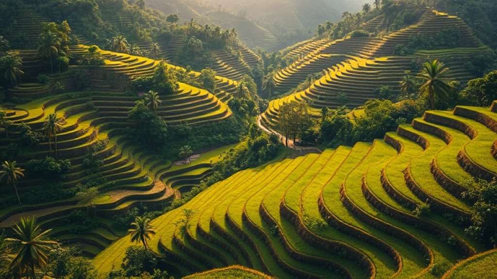 Arrozales en terrazas de Ubud, Bali