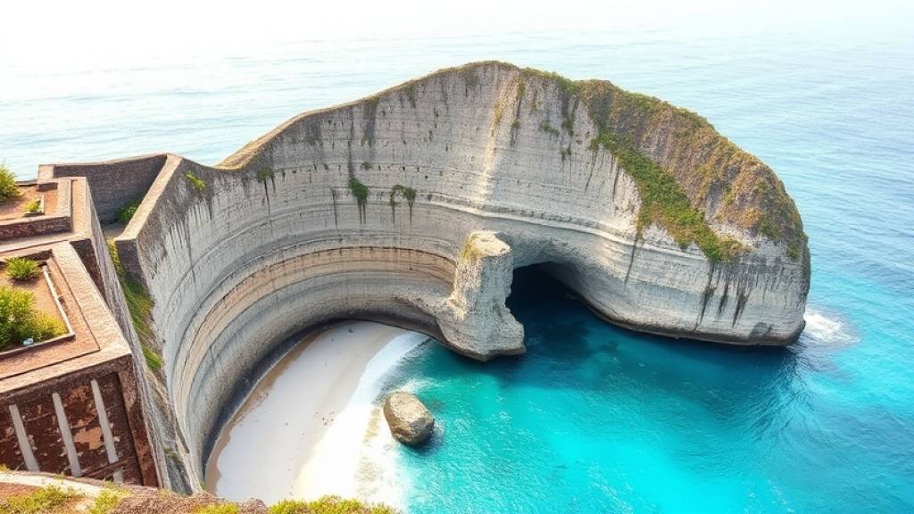 Mirador de Kelingking Beach en Nusa Penida, Indonesia